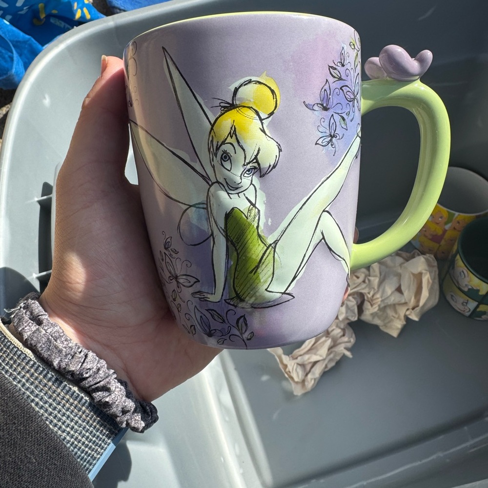 Tinker Bell Lavender and Green Mug